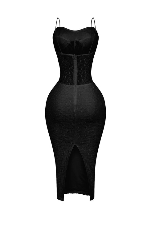 Elaine Mesh Lace Corset Dress